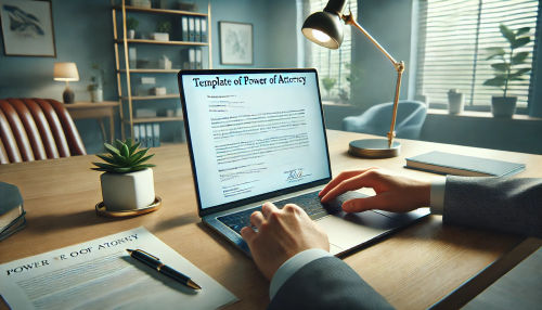 Template of Power of Attorney